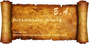 Bottenstein Arnold névjegykártya